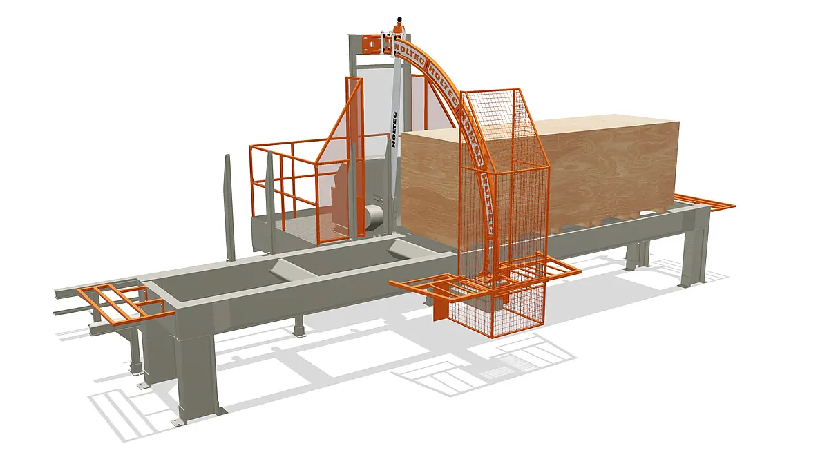 Anlagenlayout Paketkappsäge ES FSHK